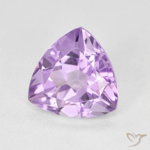 Améthyste Violet clair naturelle Trillion, 2.87 ct, VVS