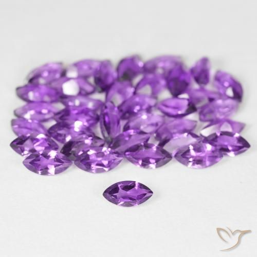 5.38ctw Naturel Violet moyen Améthyste, Marquise, VS