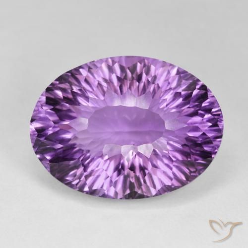 54.18ct Naturel Violet rose intense Améthyste, ovale, VVS