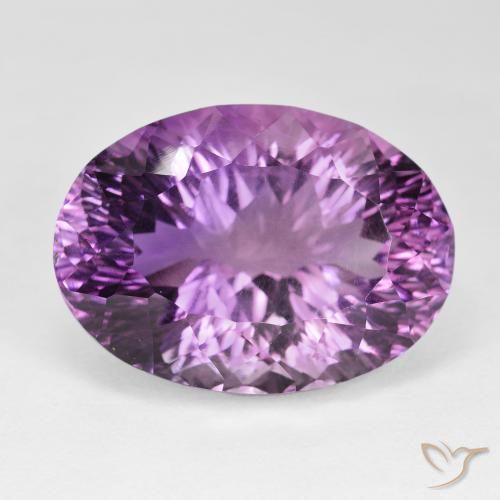 53.31ct Naturel Violet moyen Améthyste, ovale, VVS