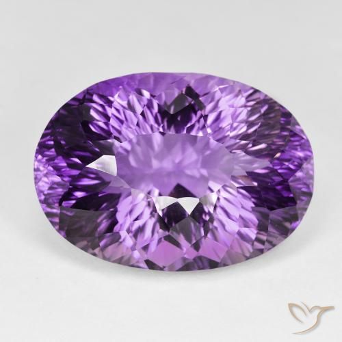 65.58ct Naturel Violet moyen Améthyste, ovale, VVS