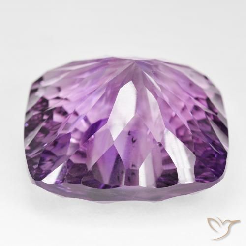 Améthyste Violet rosâtre moyen naturelle Coussin, 135.48 ct, VVS-VS