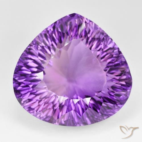 139.93ct Naturel Medium Dark-Violet Améthyste, En forme de poire, VVS