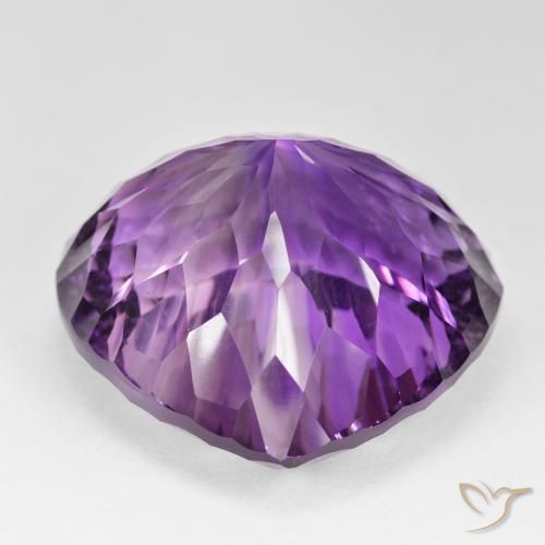 Améthyste Medium Dark-Violet naturelle En forme de poire, 139.93 ct, VVS