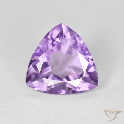 2.57ct Naturel Violet iris rosâtre Améthyste, Trillion, VVS-VS