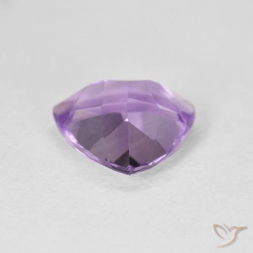 Améthyste Violet iris rosâtre naturelle Trillion, 2.57 ct, VVS-VS