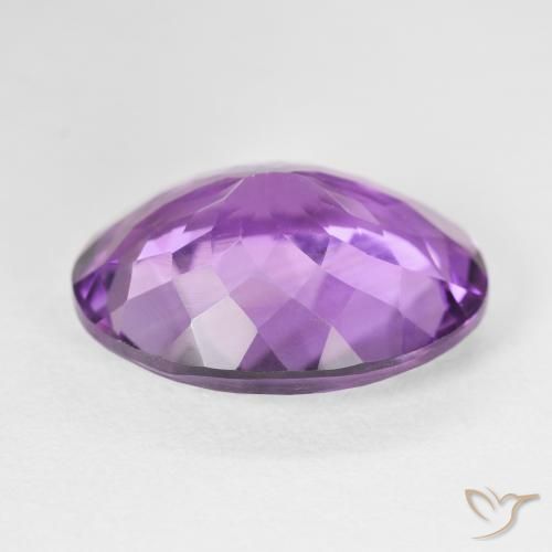 Améthyste Violet Rosâtre naturelle ovale, 14.13 ct, VS