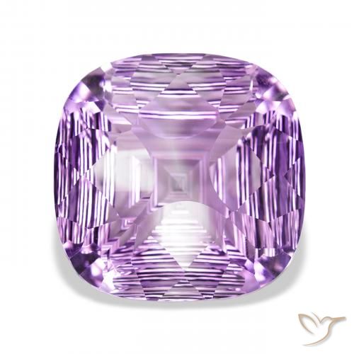 39.30ct Naturel Light-Medium Violet Améthyste, Coussin, VVS