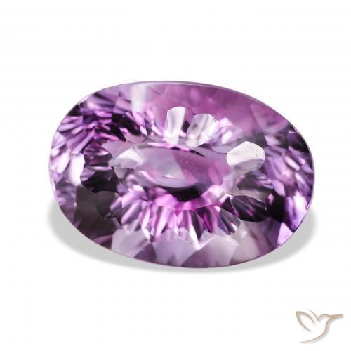 Améthyste Light-Medium Violet naturelle ovale, 36.81 ct, VVS