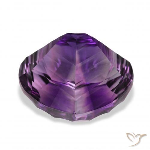 Améthyste Violet moyen naturelle En forme de poire, 39.02 ct, VVS