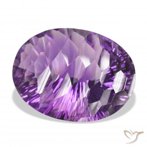Améthyste Rose violet moyen naturelle ovale, 66.25 ct, VVS-VS