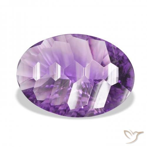 Améthyste Violet violacé naturelle ovale, 29.90 ct, VVS