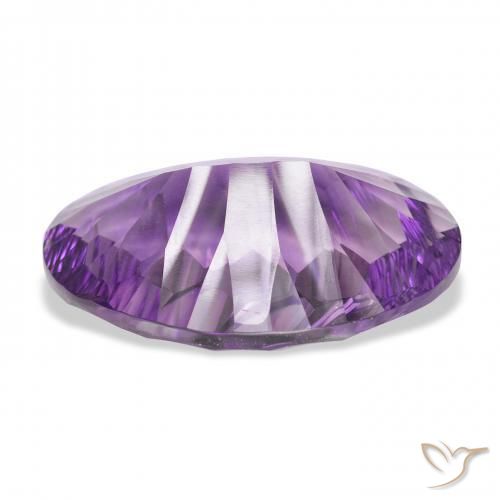 Améthyste Violet violacé naturelle ovale, 29.90 ct, VVS