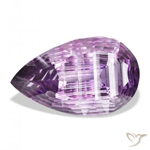 41.61ct Naturel Violet moyen Améthyste, En forme de poire, VVS