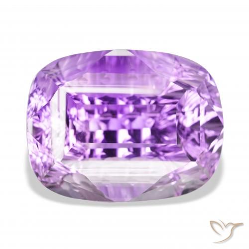56.97ct Naturel Violet moyen Améthyste, Coussin, VVS