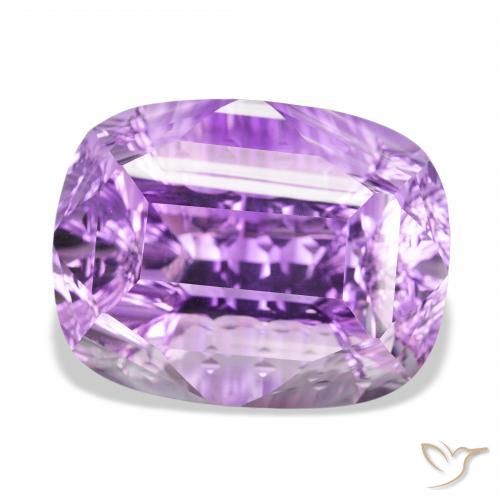 Améthyste Violet moyen naturelle Coussin, 56.97 ct, VVS