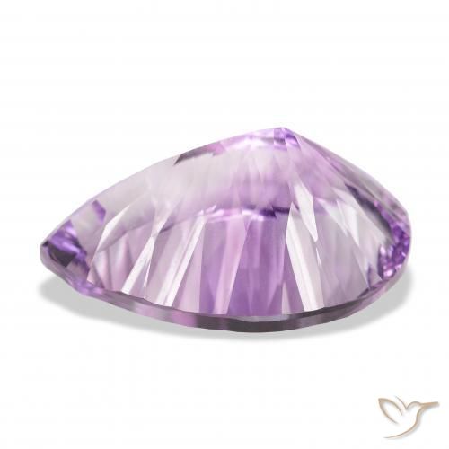 Améthyste Light-Medium Violet naturelle En forme de poire, 46.32 ct, VVS