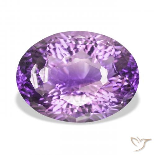 34.41ct Naturel Rose violet moyen Améthyste, ovale, VVS