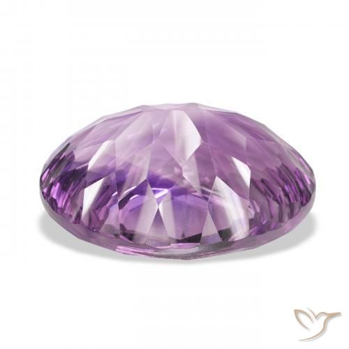 Améthyste Rose violet moyen naturelle ovale, 34.41 ct, VVS