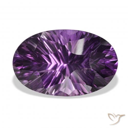 52.86ct Naturel Violet mauve Améthyste, ovale, VVS