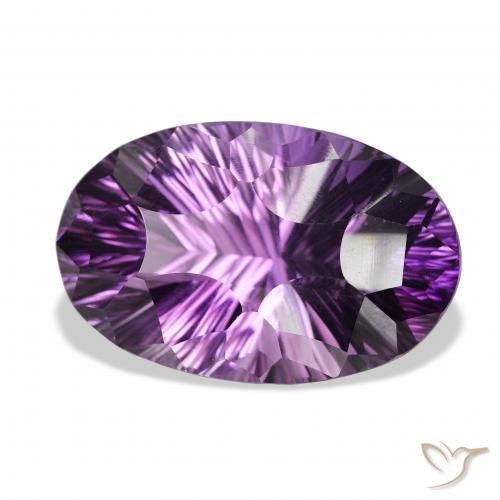 Améthyste Violet mauve naturelle ovale, 52.86 ct, VVS