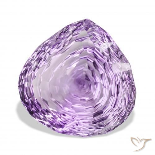 Améthyste Pourpre violacé profond naturelle En forme de poire, 70.80 ct, VVS