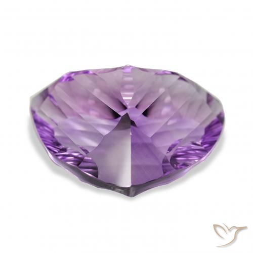 Améthyste Pourpre violacé moyen naturelle Trillion, 38.65 ct, VVS
