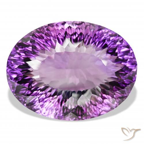 193.81ct Violet foncé Améthyste, ovale, IF