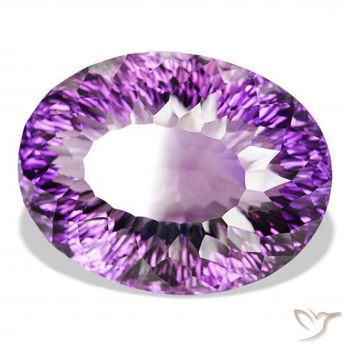Améthyste Violet foncé naturelle ovale, 193.81 ct, IF