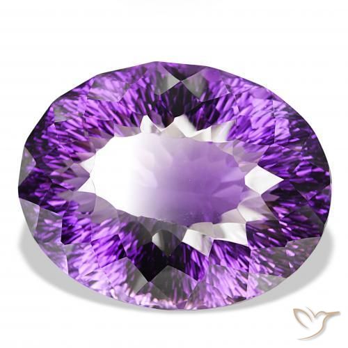 Améthyste Medium Dark-Violet naturelle ovale, 159.46 ct, IF