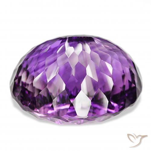 Améthyste Medium Dark-Violet naturelle ovale, 159.46 ct, IF