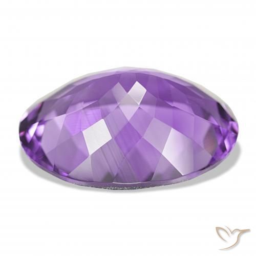 Améthyste Violet foncé naturelle ovale, 15.69 ct, IF