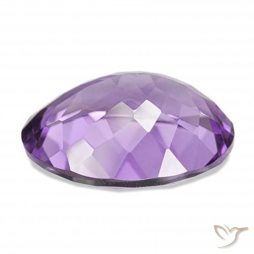 Améthyste Medium Light Purplish-Violet naturelle ovale, 16.10 ct, IF