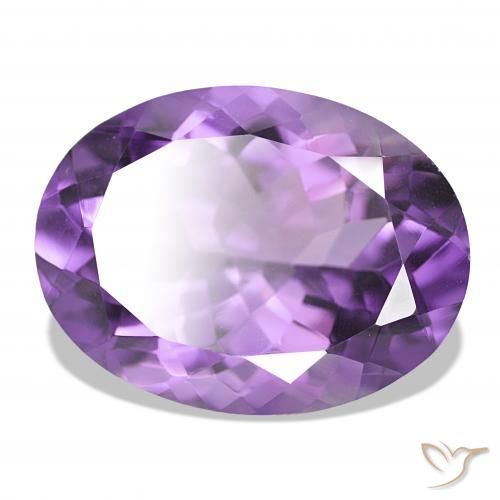 Améthyste Pourpre violacé profond naturelle ovale, 17.42 ct, IF