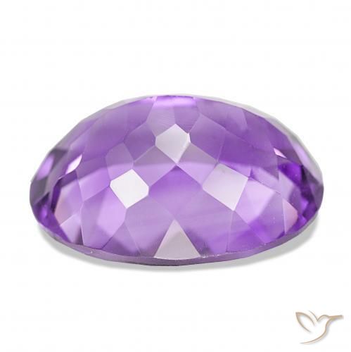 Améthyste Violet intense naturelle ovale, 17.99 ct, IF