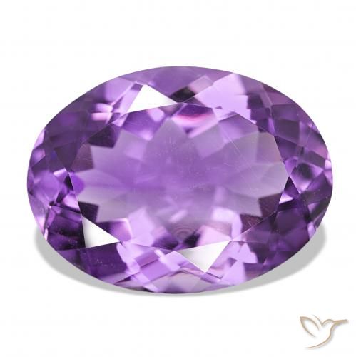 Améthyste Pourpre violacé profond naturelle ovale, 16.75 ct, VS