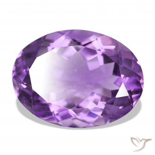 Améthyste Pourpre violacé profond naturelle ovale, 16.75 ct, VS