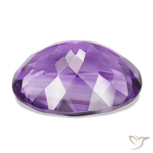 Améthyste Violet moyen naturelle ovale, 16.57 ct, VS