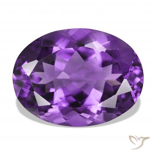 17.08ct Medium Dark-Violet Améthyste, ovale, IF