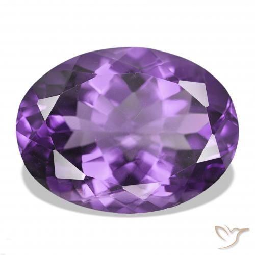 16.87ct Violet vif Améthyste, ovale, IF