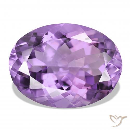 Améthyste Pourpre violacé moyen naturelle ovale, 16.92 ct, VS