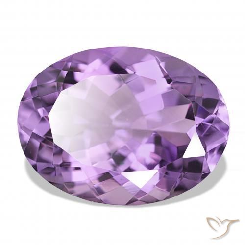 Améthyste Pourpre violacé moyen naturelle ovale, 16.92 ct, VS