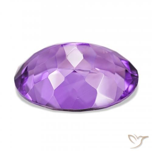 Améthyste Violet intense naturelle ovale, 17.08 ct, VVS-VS
