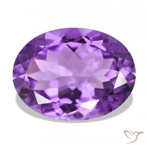Améthyste Violet intense naturelle ovale, 16.47 ct, IF