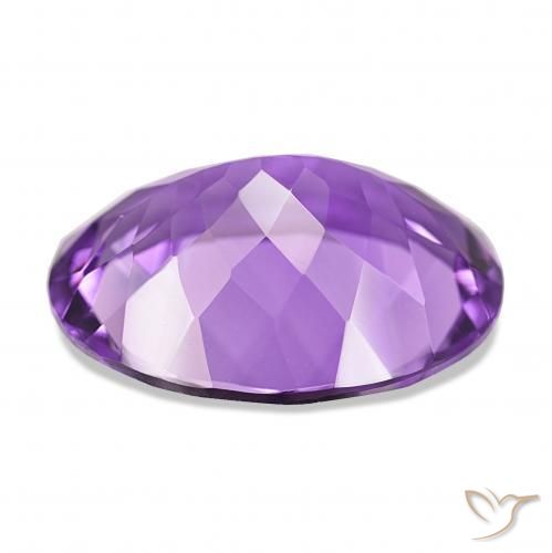 Améthyste Violet vif naturelle ovale, 14.45 ct, IF