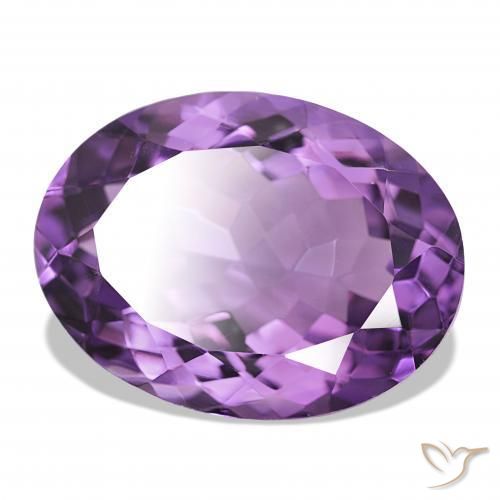 Améthyste Violet intense naturelle ovale, 17.56 ct, IF
