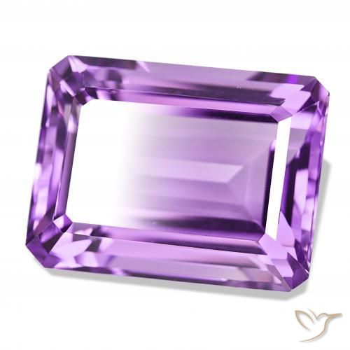 Améthyste Violet rosé foncé naturelle Octogone / coupe Émeraude, 23.81 ct, VVS