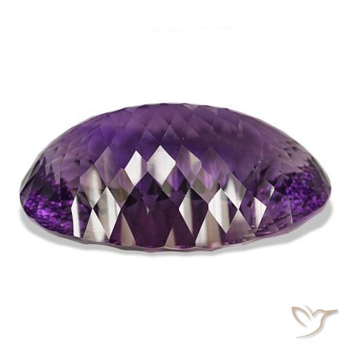 Améthyste Violet moyen naturelle Coupe ovale, 145.65 ct, IF