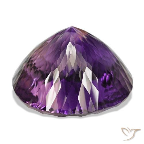 Améthyste Violet moyen naturelle Coupe roude, 140.14 ct, VVS