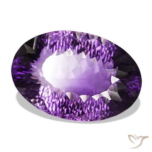 Améthyste Violet moyen naturelle Coupe ovale, 147.86 ct, VVS